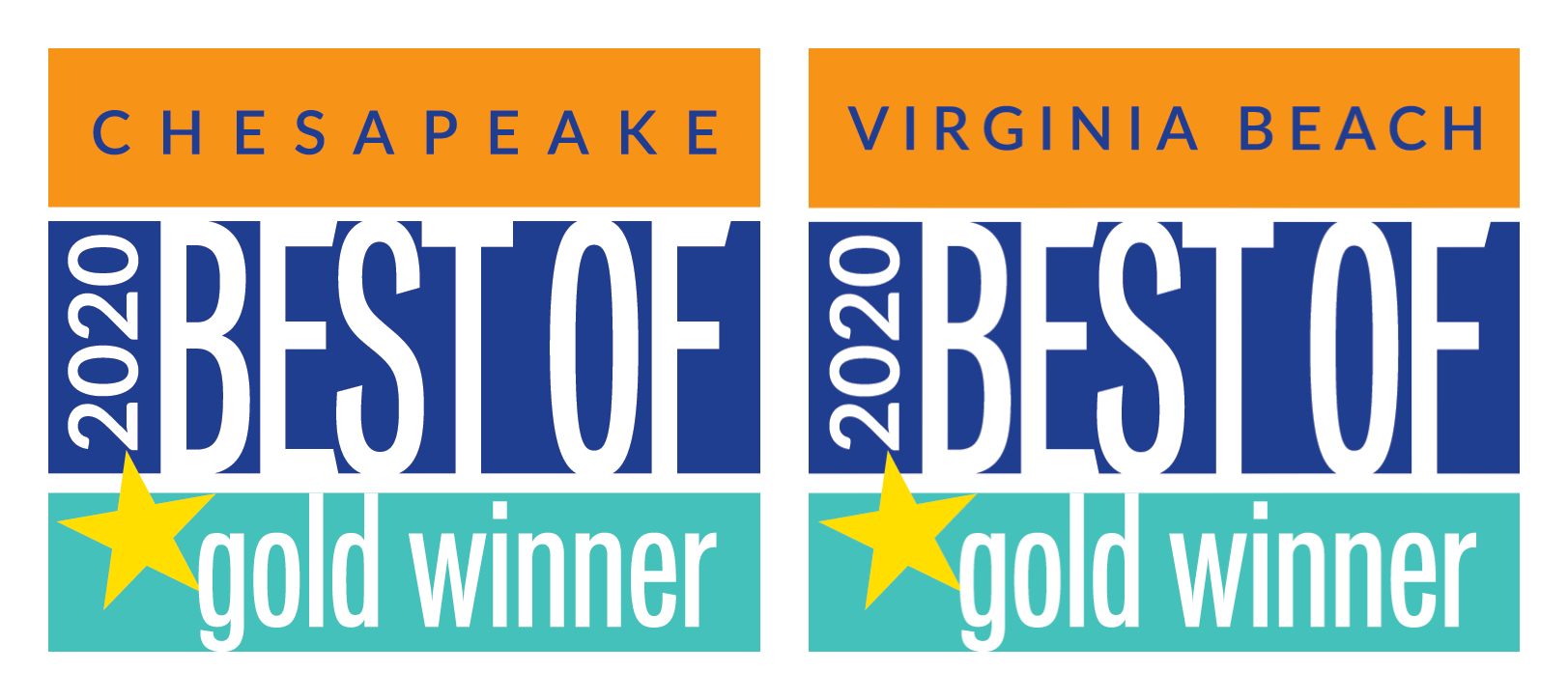 Chesapeake & Virginia Beach 2020 Best of Gold Winner
